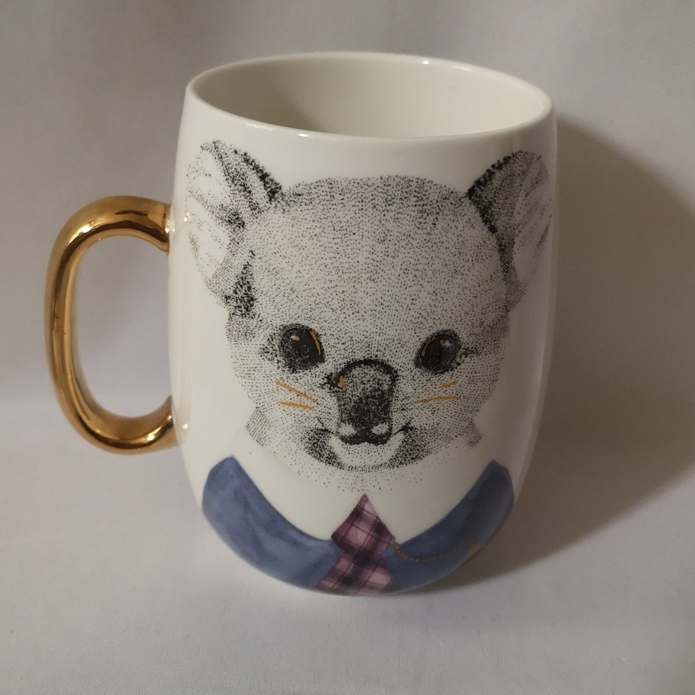Adorable & Formally Dressed Koala Fine China Coffee/Tea Mug Exclusive for Pier 1